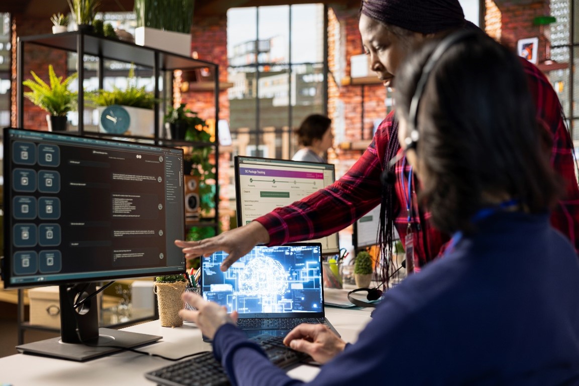 AI software training session