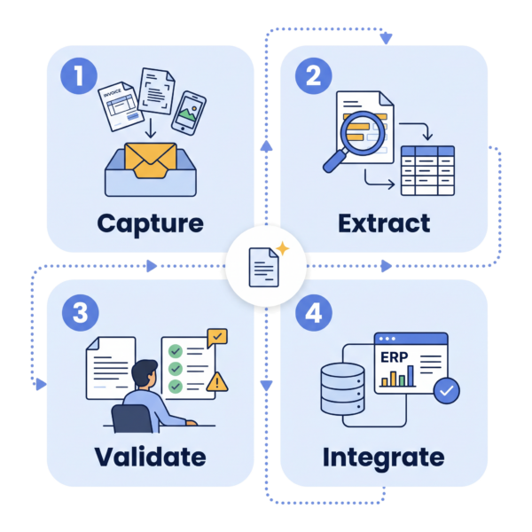 How intelligent document processing works: capture, extract, validate, integrate
